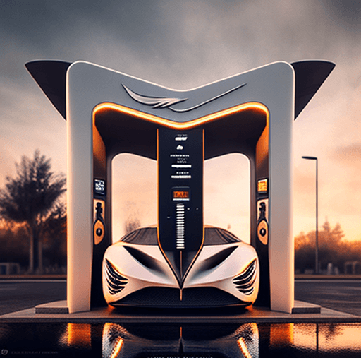 Electric Vehicle Charging Stations, Designed by AI