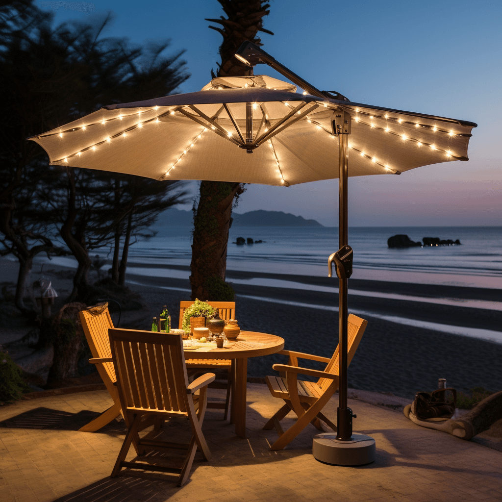 Solar Umbrellas: Shading By Day, Light By Night
