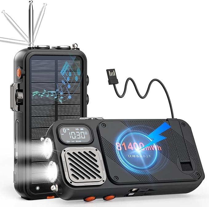 This 22000mAh Emergency Radio Is the Ultimate Off-Grid Power Hub