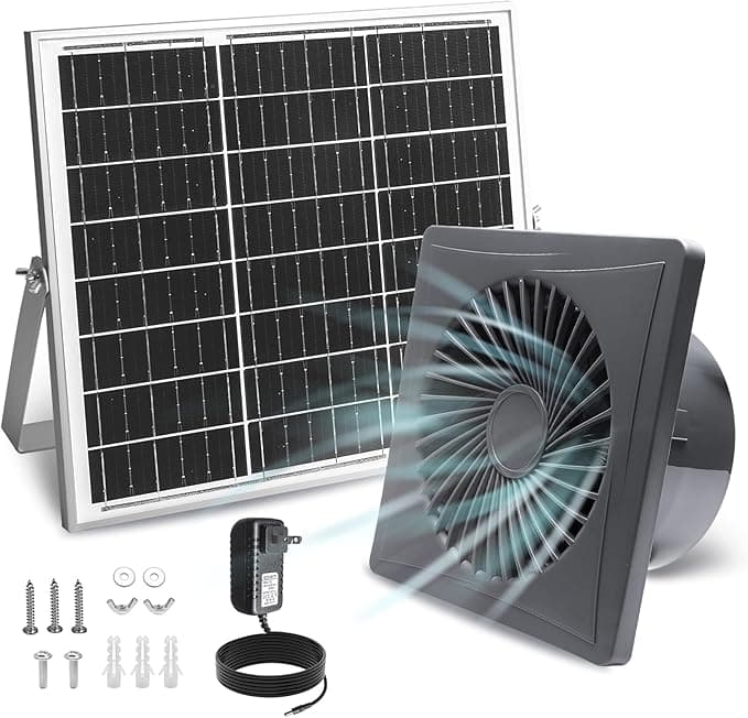 This Solar Exhaust Fan Is Low-Key the MVP for Small Outdoor Spaces