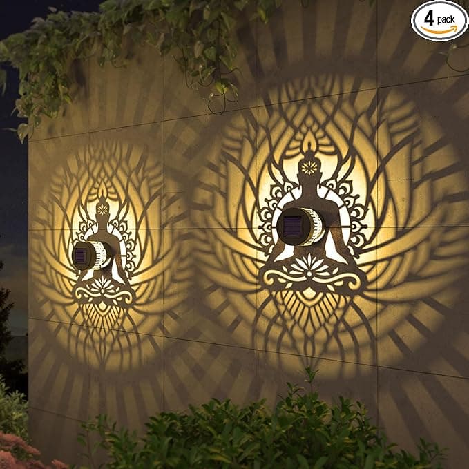 These Solar Fence Lights Look Small—But They Light Up Your Backyard with Big Vibes