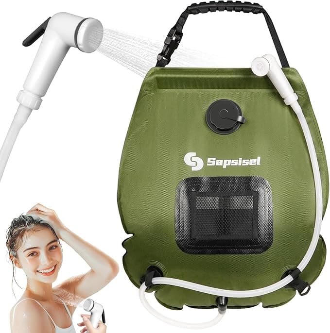 sapsisel Solar Camping Shower Bag Review: Hot Showers, Off the Grid 🚿