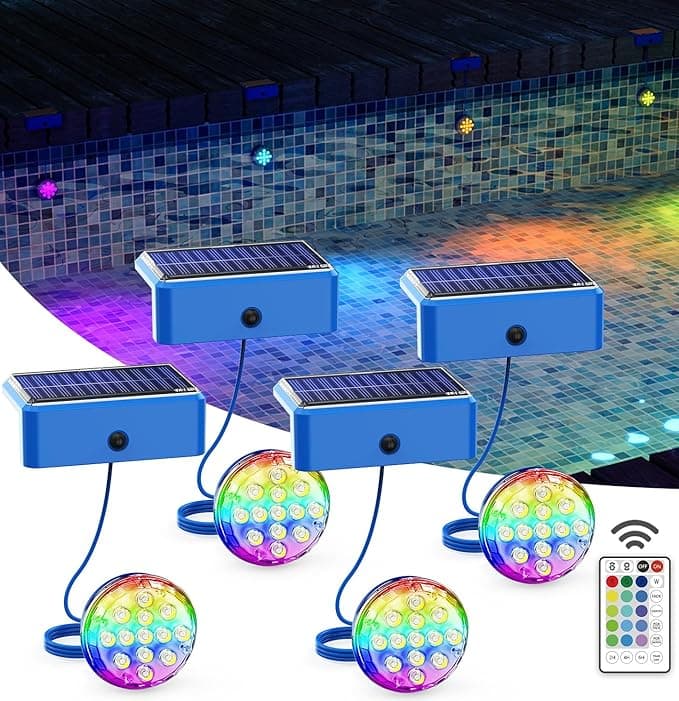 Solar Pool & Garden Lights Review: RGB Ambience Done Right 🌈