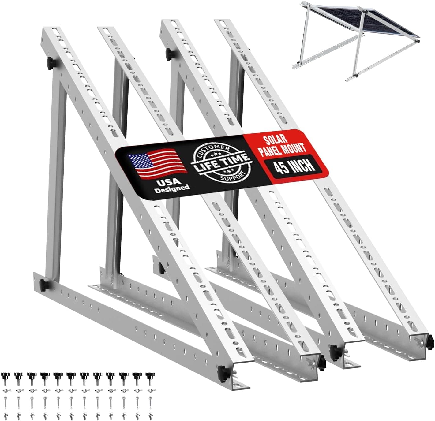⚙️ Adjustable 45-Inch Solar Panel Mounting Kit Review: The Backbone of a Smarter Solar Setup