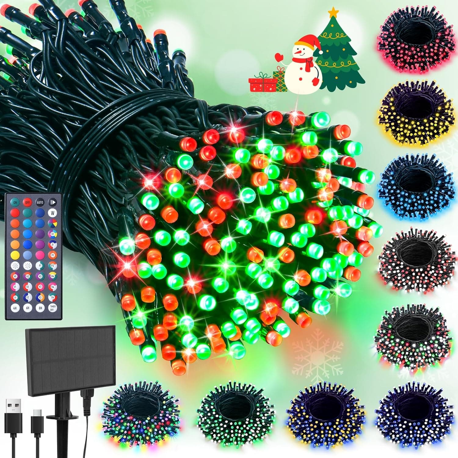 🌈 34-Color Solar/USB String Lights Review: The Smartest Holiday Lights You Can Buy