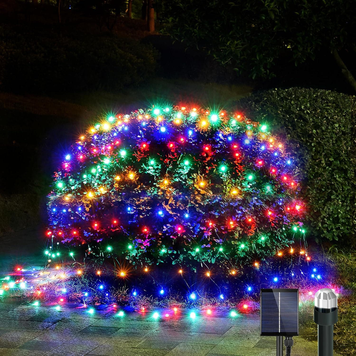 🎄 WBao Solar Christmas Net Lights Review: Bigger Bulbs, Smarter Controls, and Zero Wires