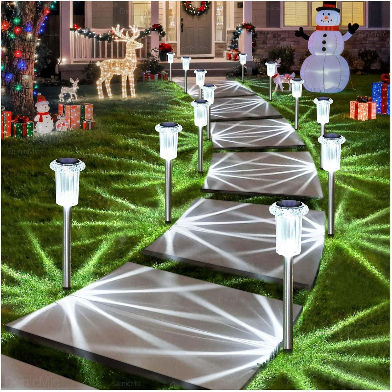 These Cold-White Solar Pathway Lights Are a Clean, Minimal Upgrade for Any Yard