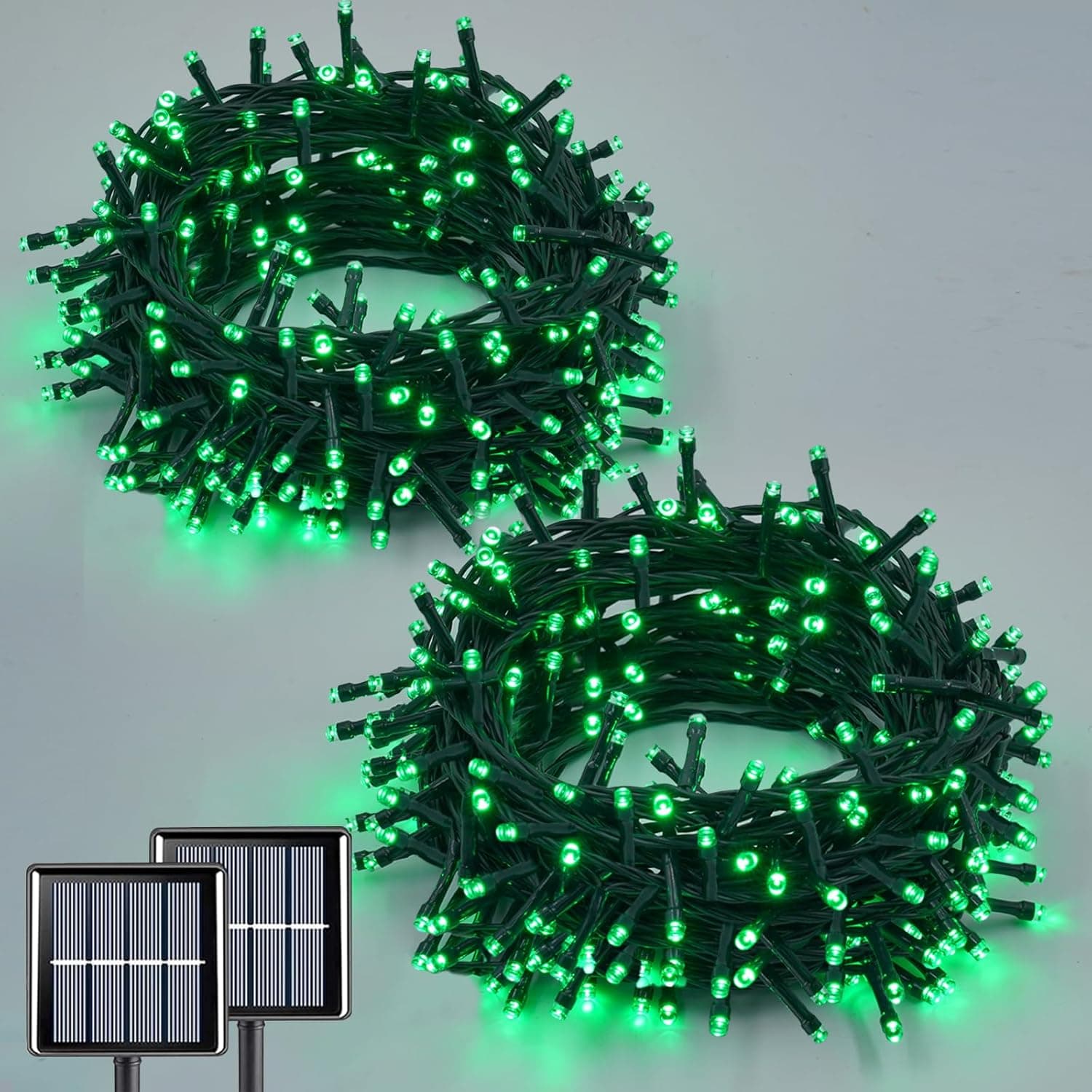 🎄 QITONG Green Solar Christmas Lights Review: Classic Glow, Modern Power
