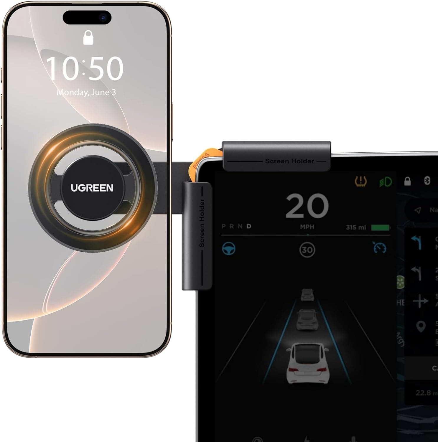 The Tesla Phone Mount That Finally Stops Phones From Floating Awkwardly