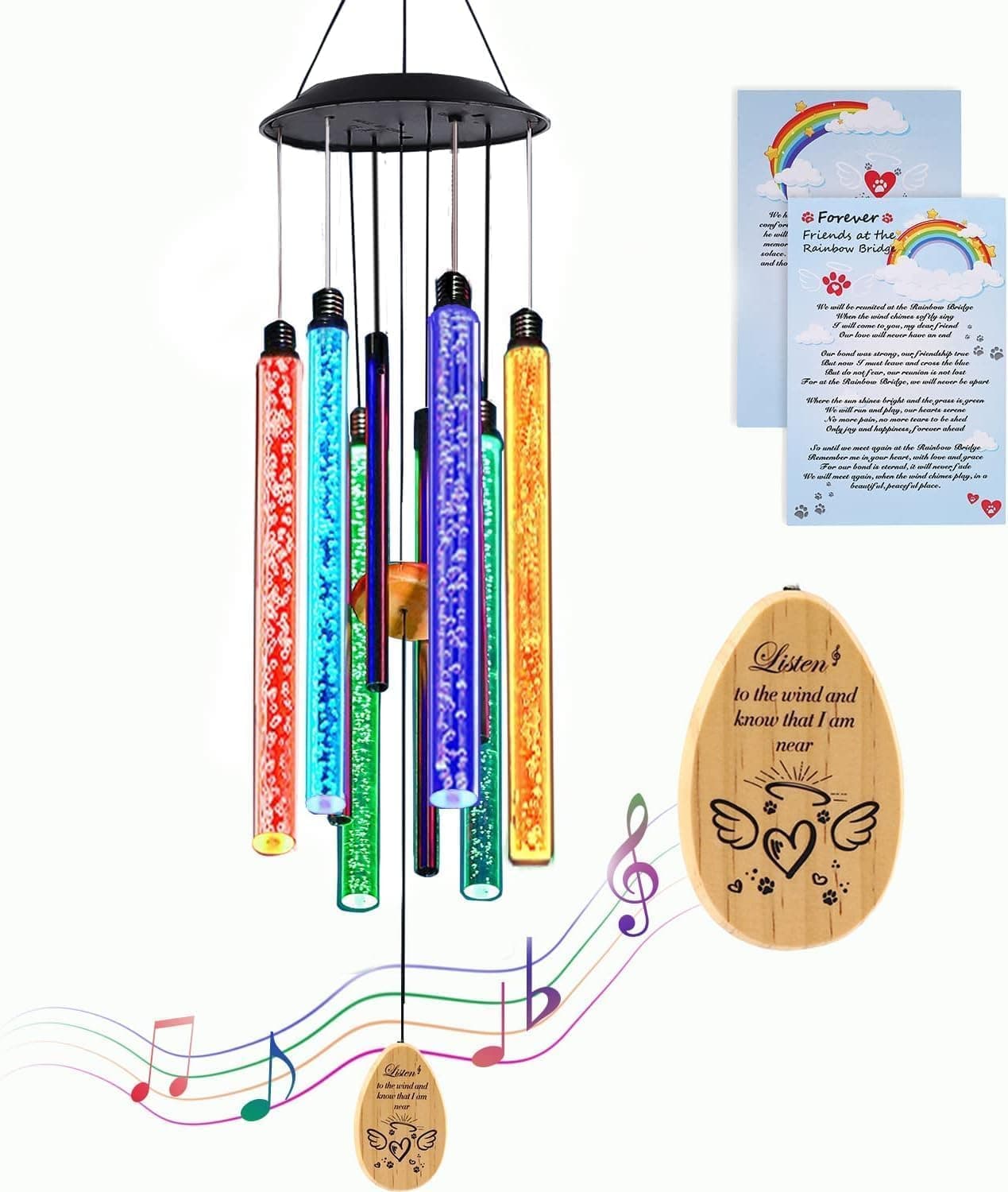 This Solar Wind Chime Turns a Pet Memorial Into Light and Sound