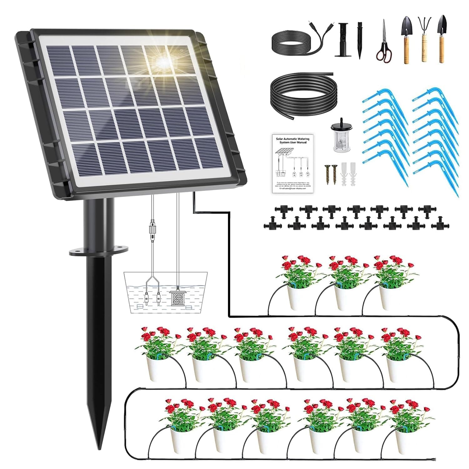 HEKIWAY Solar Drip Irrigation Kit Review: Let the Sun Water Your Plants