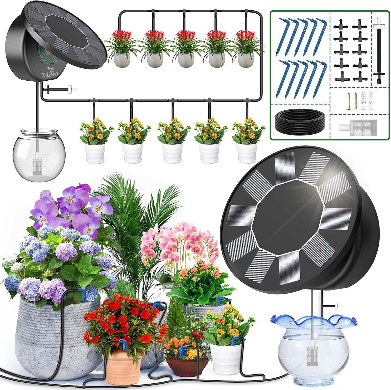 TRJZWA Solar Drip Irrigation System Review: A Simple Way to Automate Watering Your Plants