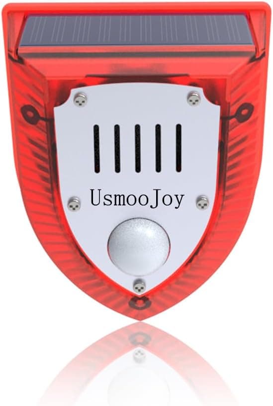 UsmooJoy Solar Security Alarm Light Review: A 129dB Siren That Barks Like a Dog?