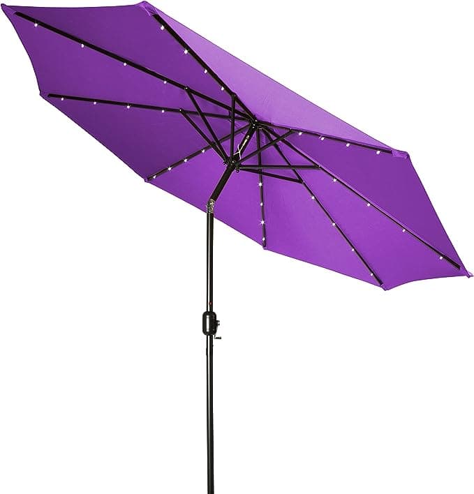 Reviewed: Trademark Innovations Deluxe Solar Powered LED Lighted Patio Umbrella