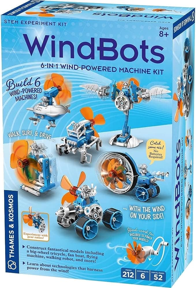 A Whirlwind Review of the Thames & Kosmos WindBots 6-in-1 Engineering STEM Kit