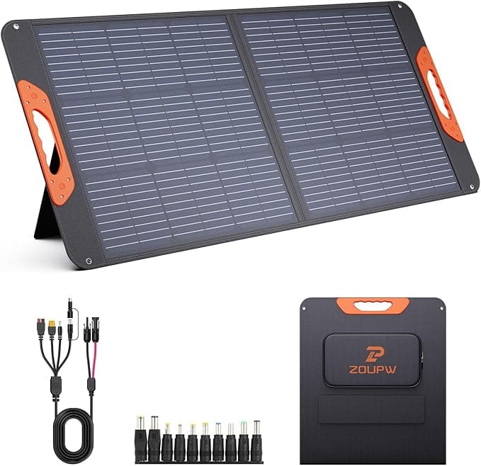 This 100W Portable Solar Panel Means You’ll Never Run Out of Power Outdoors