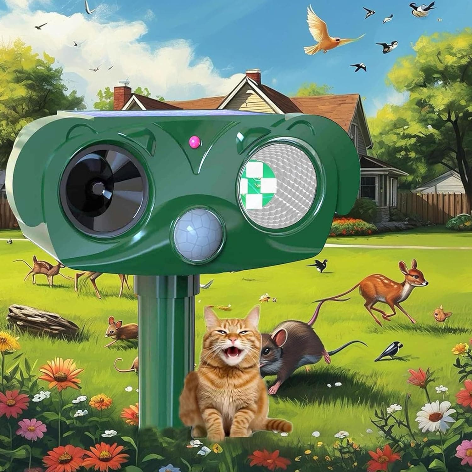 This Solar Gadget Keeps Unwanted Animals Away Without Traps or Chemicals